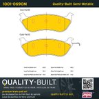 MPA Electrical 1001-0690M Disc Brake Pad Set - Rear - view 5