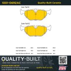 MPA Electrical 1001-0692AC Disc Brake Pad Set - Rear - view 5