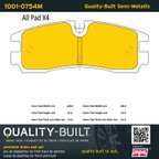 MPA Electrical 1001-0754M Disc Brake Pad Set - Rear - view 5