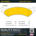 MPA Electrical 1001-0802C Disc Brake Pad Set - Rear - view 5