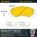 MPA Electrical 1001-0866C Disc Brake Pad Set - Front - view 5