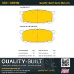 MPA Electrical 1001-0891M Disc Brake Pad Set - Rear - view 5