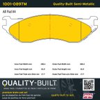 MPA Electrical 1001-0897M Disc Brake Pad Set - Front or Rear - view 5