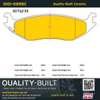 MPA Electrical 1001-0898C Disc Brake Pad Set - Rear - view 5