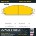 MPA Electrical 1001-1058C Disc Brake Pad Set - Front - view 5