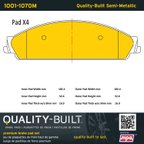 MPA Electrical 1001-1070M Disc Brake Pad Set - Front - view 5