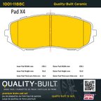 MPA Electrical 1001-1188C Disc Brake Pad Set - Front - view 5