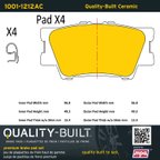 MPA Electrical 1001-1212AC Disc Brake Pad Set - Rear - view 5