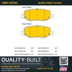 MPA Electrical 1001-1274C Disc Brake Pad Set - Rear - view 5