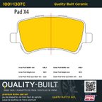 MPA Electrical 1001-1307C Disc Brake Pad Set - Rear - view 5