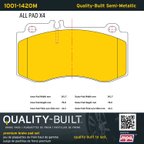 MPA Electrical 1001-1420M Disc Brake Pad Set - Front - view 5