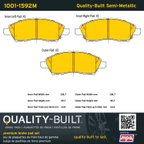 MPA Electrical 1001-1592M Disc Brake Pad Set - Front - view 5