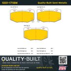 MPA Electrical 1001-1718M Disc Brake Pad Set - Rear - view 5