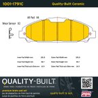 MPA Electrical 1001-1791C Disc Brake Pad Set - Front - view 5