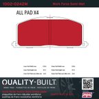 MPA Electrical 1002-0242M Disc Brake Pad Set - Front - view 5