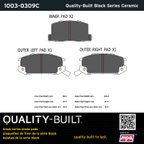 MPA Electrical 1003-0309C Disc Brake Pad Set - Rear - view 5