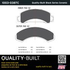 MPA Electrical 1003-0387C Disc Brake Pad Set - Front - view 5
