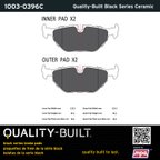 MPA Electrical 1003-0396C Disc Brake Pad Set - Rear - view 5