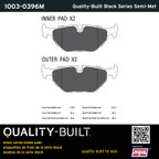 MPA Electrical 1003-0396M Disc Brake Pad Set - Rear - view 5
