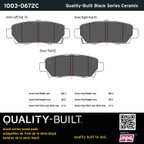 MPA Electrical 1003-0672C Disc Brake Pad Set - Rear - view 5