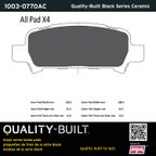 MPA Electrical 1003-0770AC Disc Brake Pad Set - Rear - view 5