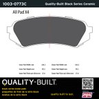 MPA Electrical 1003-0773C Disc Brake Pad Set - Rear - view 5