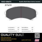 MPA Electrical 1003-0867C Disc Brake Pad Set - Front - view 5