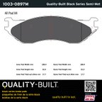 MPA Electrical 1003-0897M Disc Brake Pad Set - Front or Rear - view 5