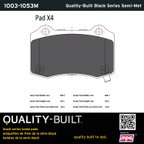 MPA Electrical 1003-1053M Disc Brake Pad Set - Front or Rear - view 5
