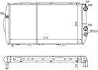 Nissens 604551 Radiator - Front - view 2