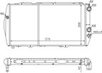 Nissens 604551 Radiator - Front - view 5