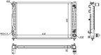 Nissens 60495 Radiator - Front - view 2
