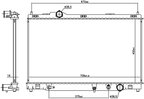 Nissens 606167 Radiator - view 2