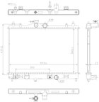 Nissens 606273 Radiator - view 2