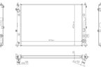 Nissens 606297 Radiator - view 1