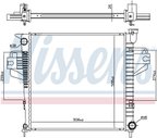 Nissens 606555 Radiator - Front - view 5