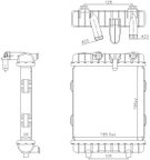 Nissens 606641 Radiator - Left - view 5