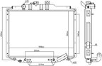 Nissens 606672 Radiator - Front - view 1