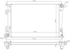 Nissens 606675 Radiator - view 1