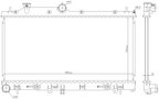 Nissens 606842 Radiator - Front - view 6