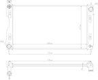 Nissens 606844 Radiator - view 2