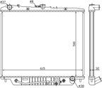 Nissens 60852 Radiator - Front - view 2