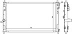 Nissens 61019 Radiator - Center or Front - view 2