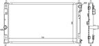 Nissens 61019 Radiator - Center or Front - view 5