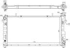 Nissens 61025 Radiator - Center - view 1