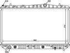 Nissens 61634 Radiator - Front - view 2