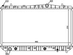 Nissens 61634 Radiator - Front - view 5