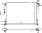 Nissens 675035 Radiator - view 2