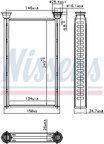 Nissens 707209 HVAC Heater Core - view 5