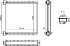 Nissens 707278 HVAC Heater Core - view 2